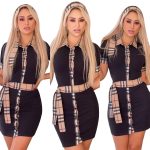 This Women's Summer Solid Turndown Collar Casual Plaid Short Sleeve Shirt Dress Design Made Of High Quality Polyster And Spandex Material. It Is Stretchy