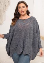 This Women's Tops Plus Size Women's Fall Winter Loose Knit Pullover Sweater Made Of Comfortable And Elastic Fabric. It Is Wholesale Sexy Plus Size Tops For Women. With The Gradual Rise Of Feminist Awareness