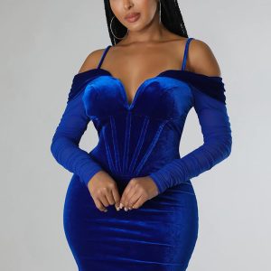 This Fashion Sexy Tight Fitting Mesh Long-Sleeved Dress For Women Design Made Of High Quality Polyster And Spandex Material