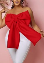 This Women Tops Women's Sexy Bow Wrap Chest African Strapless Blouse Is Soft And Comfortable. Camisole Tank Top Is a Must-Have Item For Your Closet