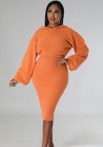 This Women's Long Sleeve Solid Color Autumn Dress Design Made Of High Quality Polyster And Spandex Material. It Come With Good Stretch And Wearing Comfortable. Women¡¯s Midi Dresses Is Omnipotent And Suit For All Kinds Of Occasions - Daily Wear