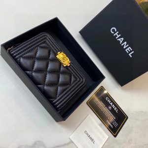 Tarjetero Chanel❤Monedero️❤️Full piel interior y exterior