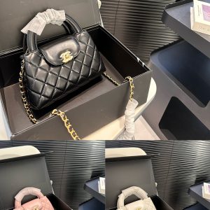 23ss Chanel handbag with folding box. The upper body is so beautiful