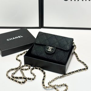 Color Black Size 12x10 CHANEL Chanel Caviar Leather Small Backpack  Fashionable and generous