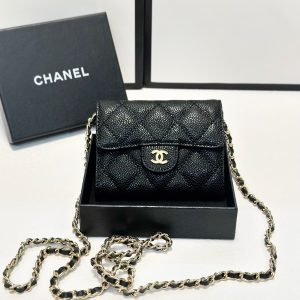 Color Black Size 12x10 CHANEL Chanel Caviar Leather Small Backpack  Fashionable and generous