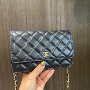 33814 Chanel WOC classic fortune bag  Sheepskin inside and outside   Can be worn on one shoulder