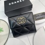 Color black Size 11x10 CHANEL new flap bag with new logo and diamond pattern