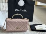 Chanel woc handbag material is cowhide