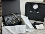 chanel latest letter chain armpit bag