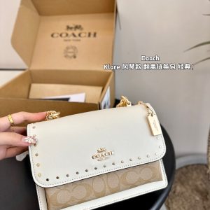 Di nuovo ~ Coach Klare fisarmonica borsa flip catena stile rivetto