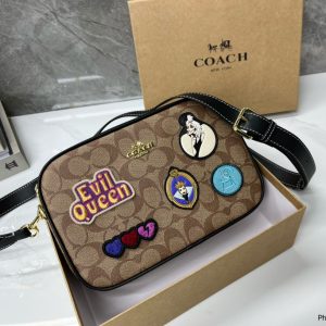 With box Coach camera bag