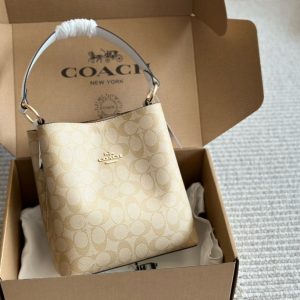 Coach contador calidad nuevo Charlie Bucket Bag Bucket portátil hombro crossbody bolsa