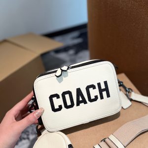 Sac à bandoulière "Coach" gris clair