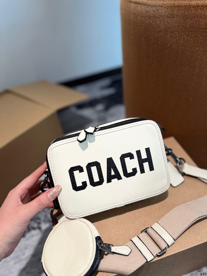 Sac à bandoulière "Coach" gris clair