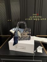 Dior DIOR mini embroidered tote bag