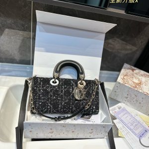 Dior DIOR woolen Princess Diana bag