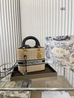 Dior Dior Diana straw bag