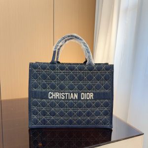 Dior/Dior 2024 new denim teng pattern handbag tote bag