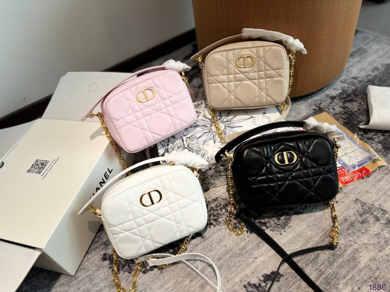 Dior camera bag pearl chain