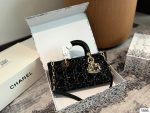 With folding box Dior lady wool horizontal version Princess Diana bag