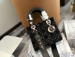 With folding box Dior lady wool horizontal version Princess Diana bag