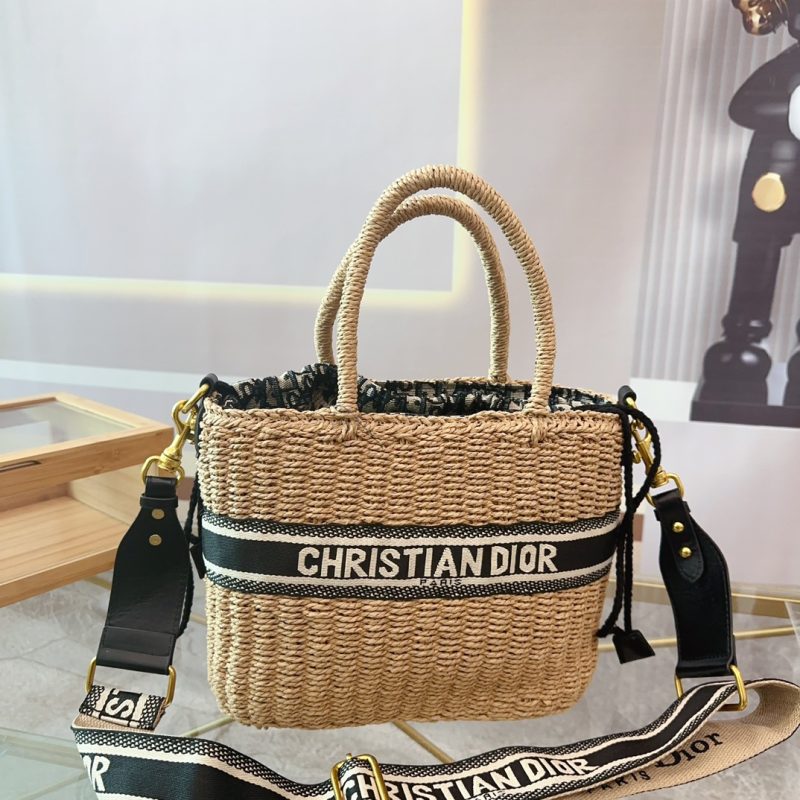 Dior woven tote bag