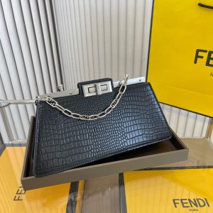 fendi Fendi lock accordion bag