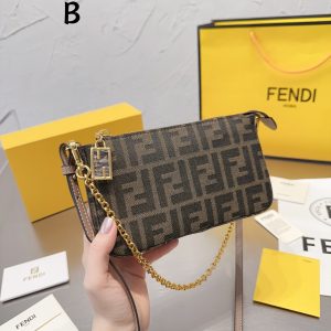 Second-hand Fendi presbyopic armpit mahjong bag