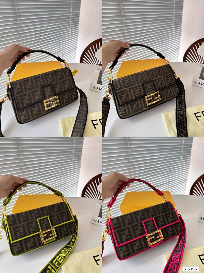 Fendi 22 new series baguette bag. The Fendi baguette bag carried under the arm is full of retro atmosphere. It is small and exquisite without being sloppy. You can choose from various materials. It is beautiful and fashionable and has a practical large content. It is definitely The first choice bag for going out in winter! Size: 27 16 Item No. 1961