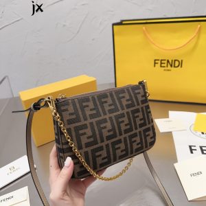 Second-hand Fendi presbyopic armpit mahjong bag