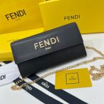 Fendi 2607 Color Black Brown Size 19*10.5*3.5 Fendi counter synchronization