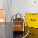 . Fendi Fendi's new glossy tote FF new shopping bag