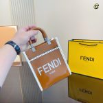 . Fendi Fendi's new glossy tote FF new shopping bag