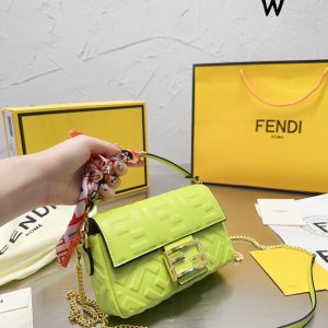 Fendi baguette bag embossed