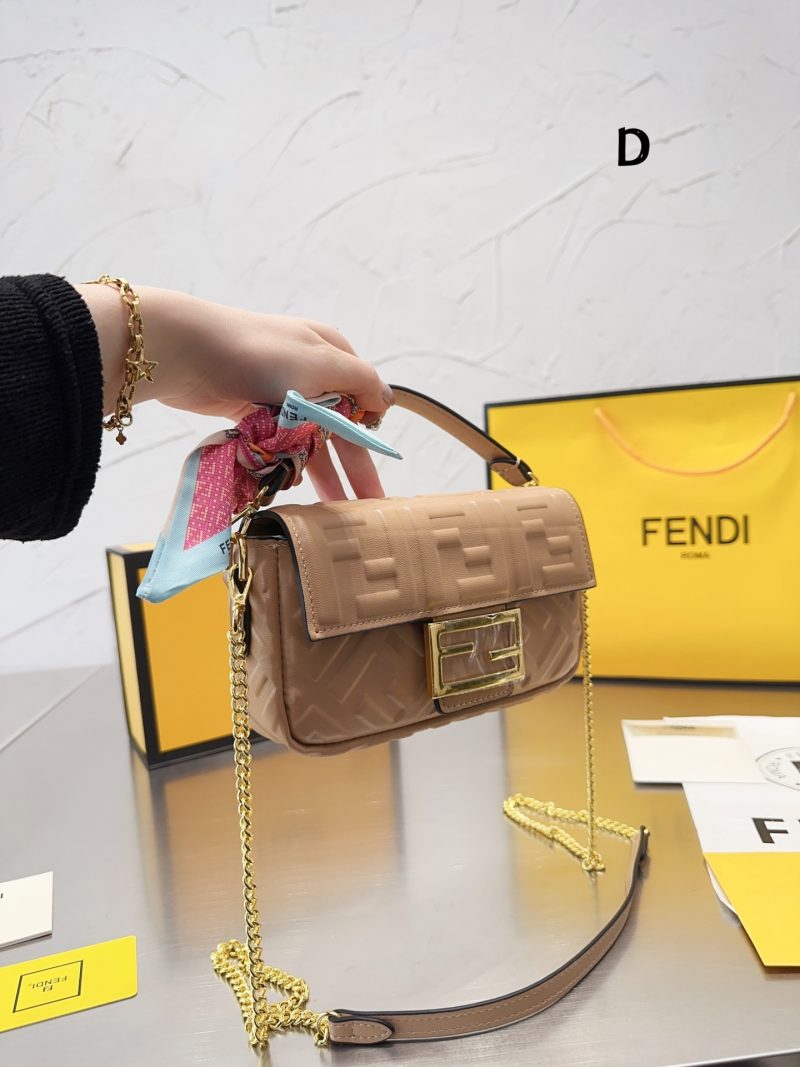 Fendi baguette bag embossed