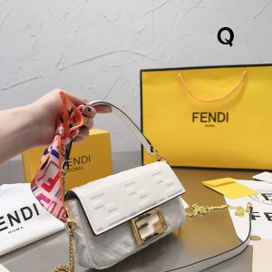 Fendi baguette bag embossed