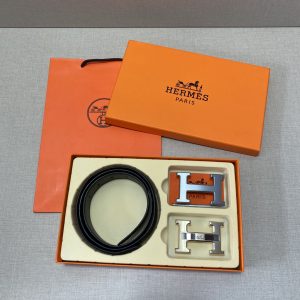 Hermès boutique model   [☆Double-button gift box set including gift box] available at counters · Hermès   genuine products on sale at counters · This model is made of first-layer cowhide · Detailed oil edges