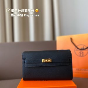 Mit Faltschachtel Hermès Kelly Clutch