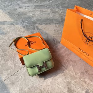 ❤️Cow pelle quality✔️Hermes Borsa stewardess alla moda constance cancan bag