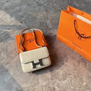 ❤️Cow pelle quality✔️Hermes Borsa stewardess alla moda constance cancan bag