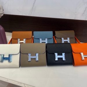 3651 gift box Hermès latest wallet crossbody bag  Full leather inside and outside