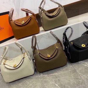Comes with a folding gift box Hermès hot model hot model so beautiful [呲呲]lindy imported original leather