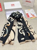 High-end cashmere scarf➕Tote bag packaging Loewe classic scarf Real material! This scarf is suitable for spring