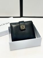 Color Black Size 12x9.5 Loewe short wallet Classic style