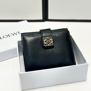 Color Black Size 12x9.5 Loewe short wallet Classic style