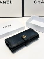 Color Black Size 19x10 Loewe’s popular cowhide long wallet Classic style