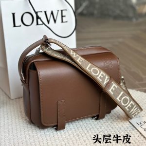 Cowhide version EWE/Luo Yiwei men's bag new Military wide shoulder strap printed flip messenger bag single shoulder