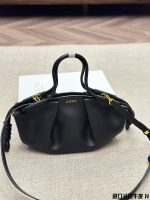 Imported first-layer cowhide ewe new model display Loewe dumpling bag croissant