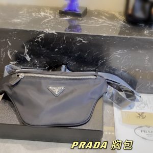 PRADA canvas waist bag