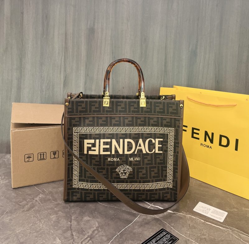 Fendi Versace joint tote